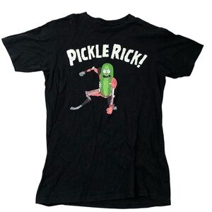 Pickle Rick Black T-Shirt